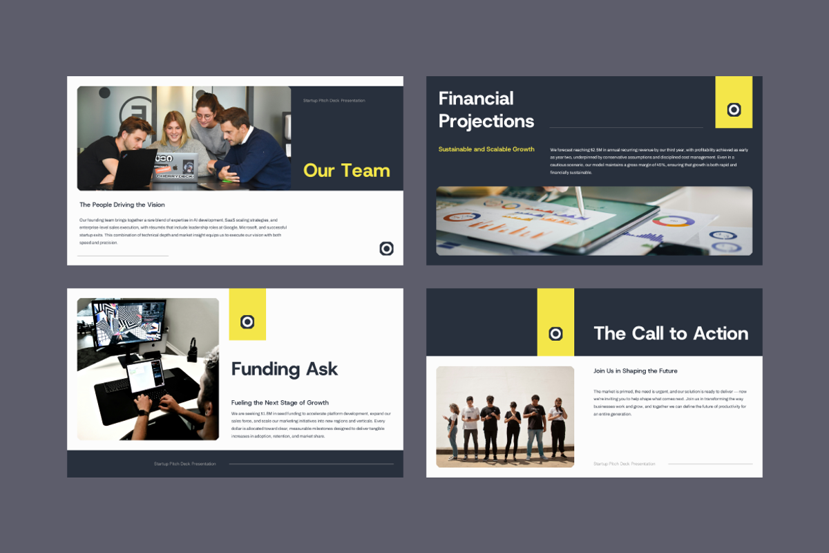 Startup Pitch Deck Google Slides, a Presentation Template by Bilicube Studio (Photo 5 of 5)
