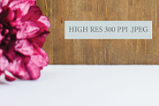 Wood Sign Mockup - Pink Floral, a Product Mockup by Harbor Design Co (Thumbnail 2 of 2)