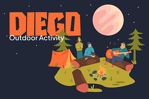 Outdoor Activities Illustration, a Person Illustration by graphicsauce