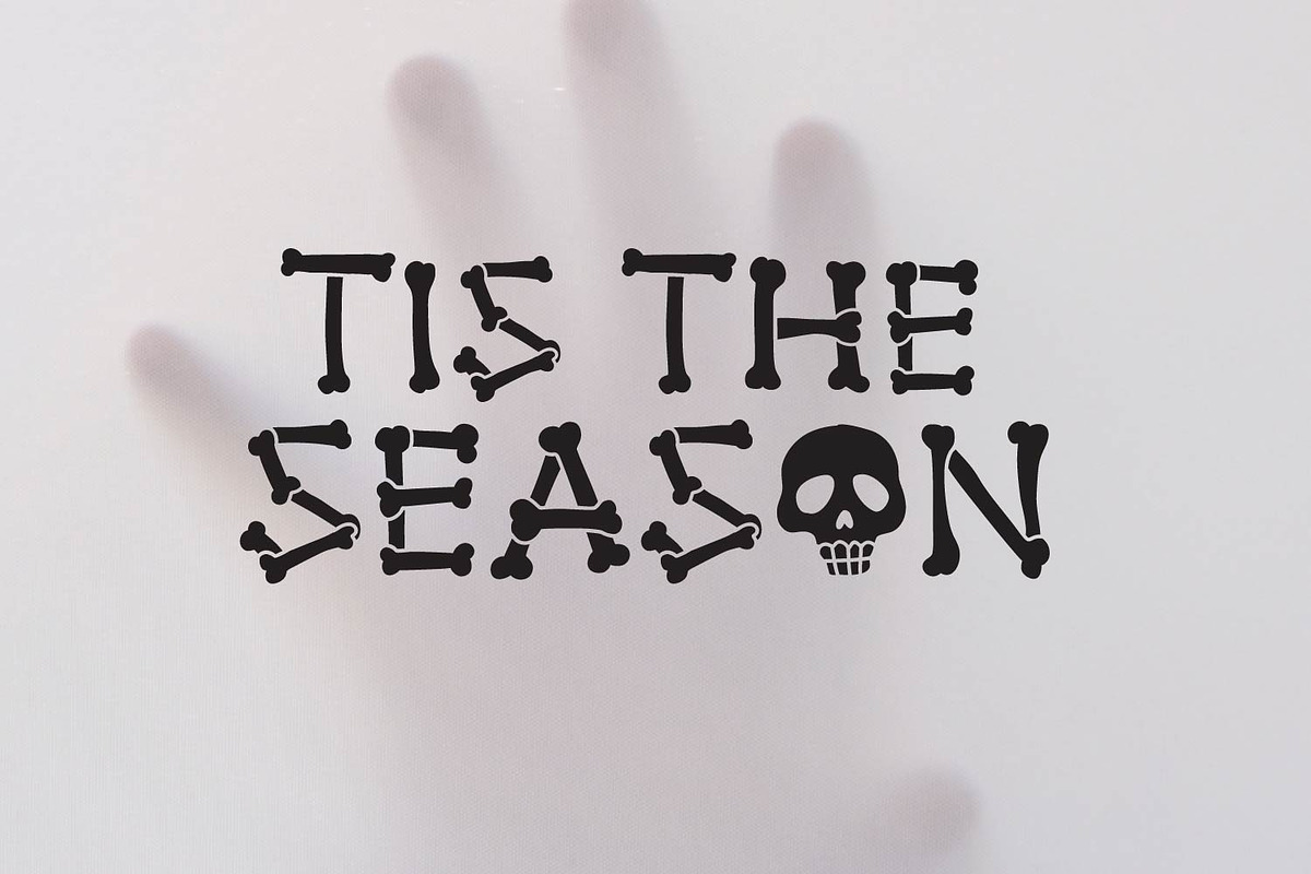 Bones bony, a Font by Rashdrawn (Photo 4 of 7)