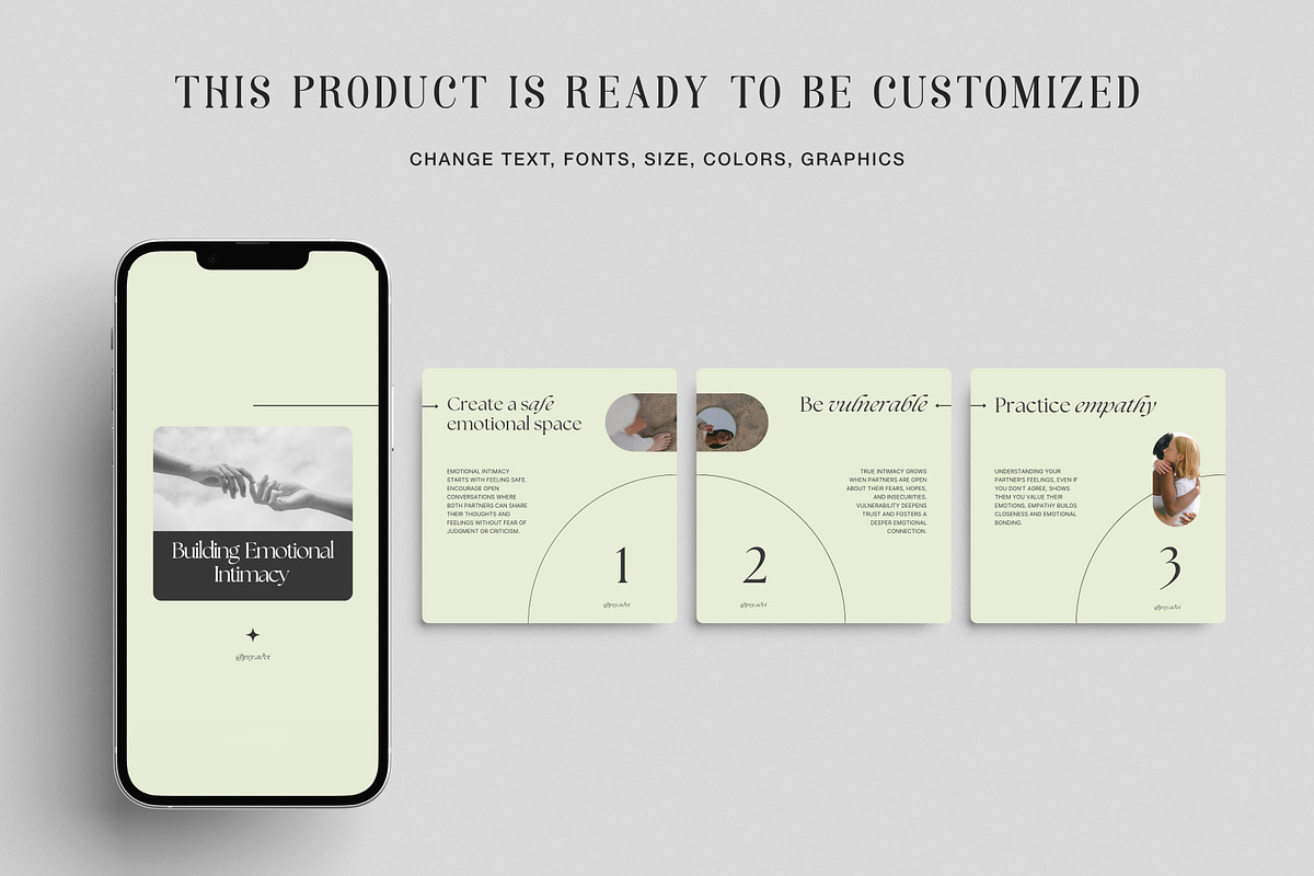 Mental Health Instagram Templates, a Social Media Template by Chewie Co (Photo 10 of 12)