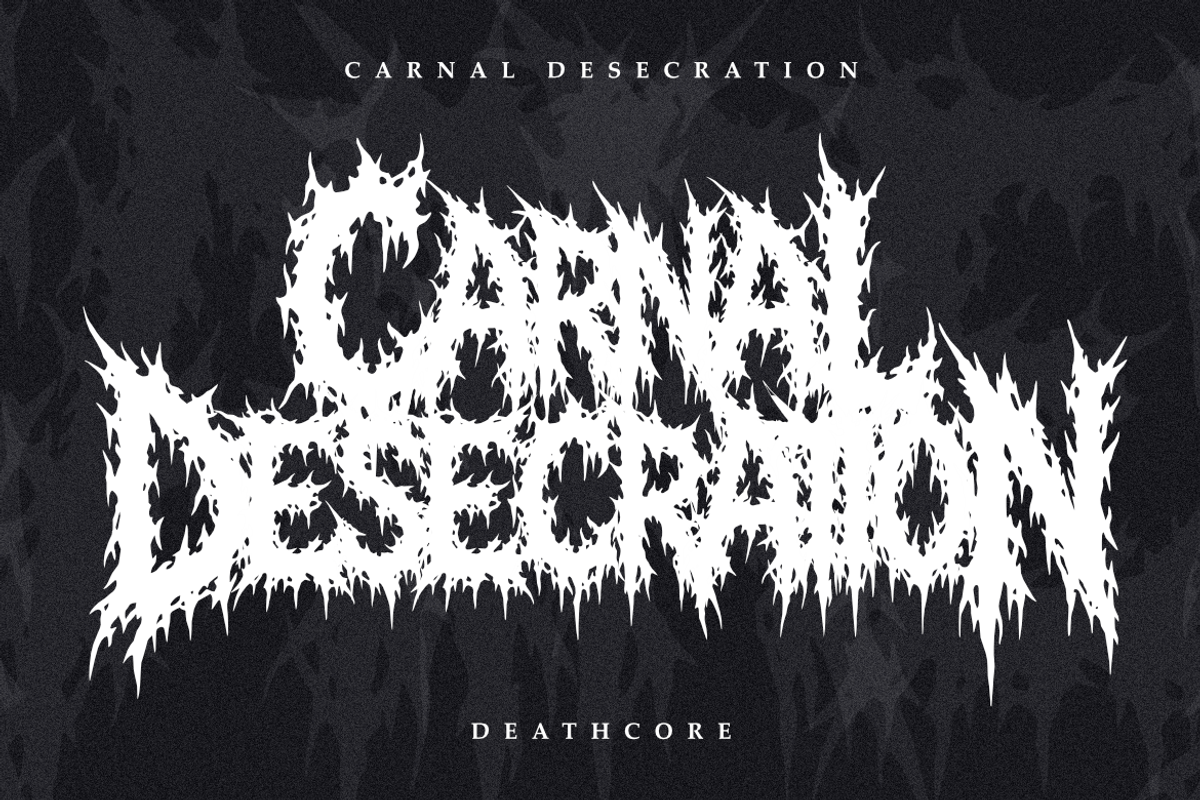 Savage Carnage - Brutal Death Metal, a Blackletter Font by Masyafi Studio (Photo 4 of 9)