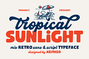 Tropical Sunlight - Mix Retro Font, a Sans Serif Font by Keithzo (Thumbnail 1 of 11)