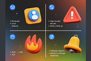 UI KIT Elements 3D Icons, an Object 3D Model by Rakata Studio (Thumbnail 2 of 7)