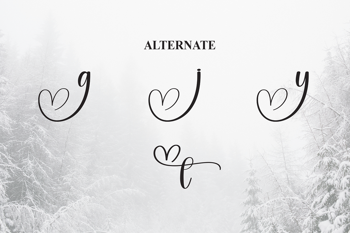 Winterly | Script Font, a Handwritten Font by Scratchones (Photo 8 of 9)