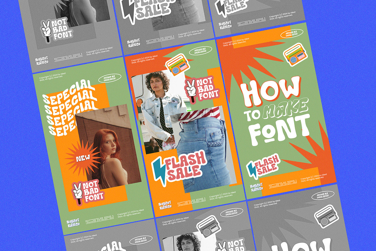 Boycot Ranco, a Sans Serif Font by Ideal Eksis (Photo 9 of 9)