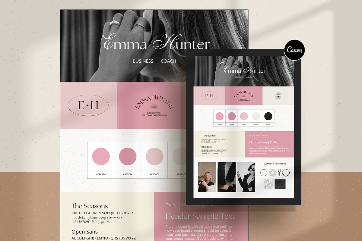 Coach Brand Board, a Branding & Logo Template by Creatif Foundry (Photo 1 of 6)