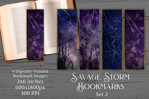 Printable Bookmarks - Savage Storm 2, an Object Graphic by Sapphire X Designs