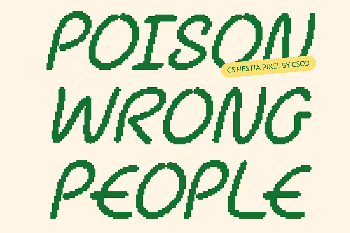 CS Hestia Pixel, a Handwritten Font by Craft Supply Co. (Photo 6 of 8)