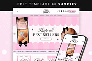 Pretty Pink Girly Shopify Theme, a Shopify Template by Template Twist Shop (Thumbnail 1 of 8)
