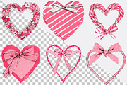 Valentine Bow Heart Frame Bundle, an Illustration by SVGArt (Thumbnail 2 of 8)