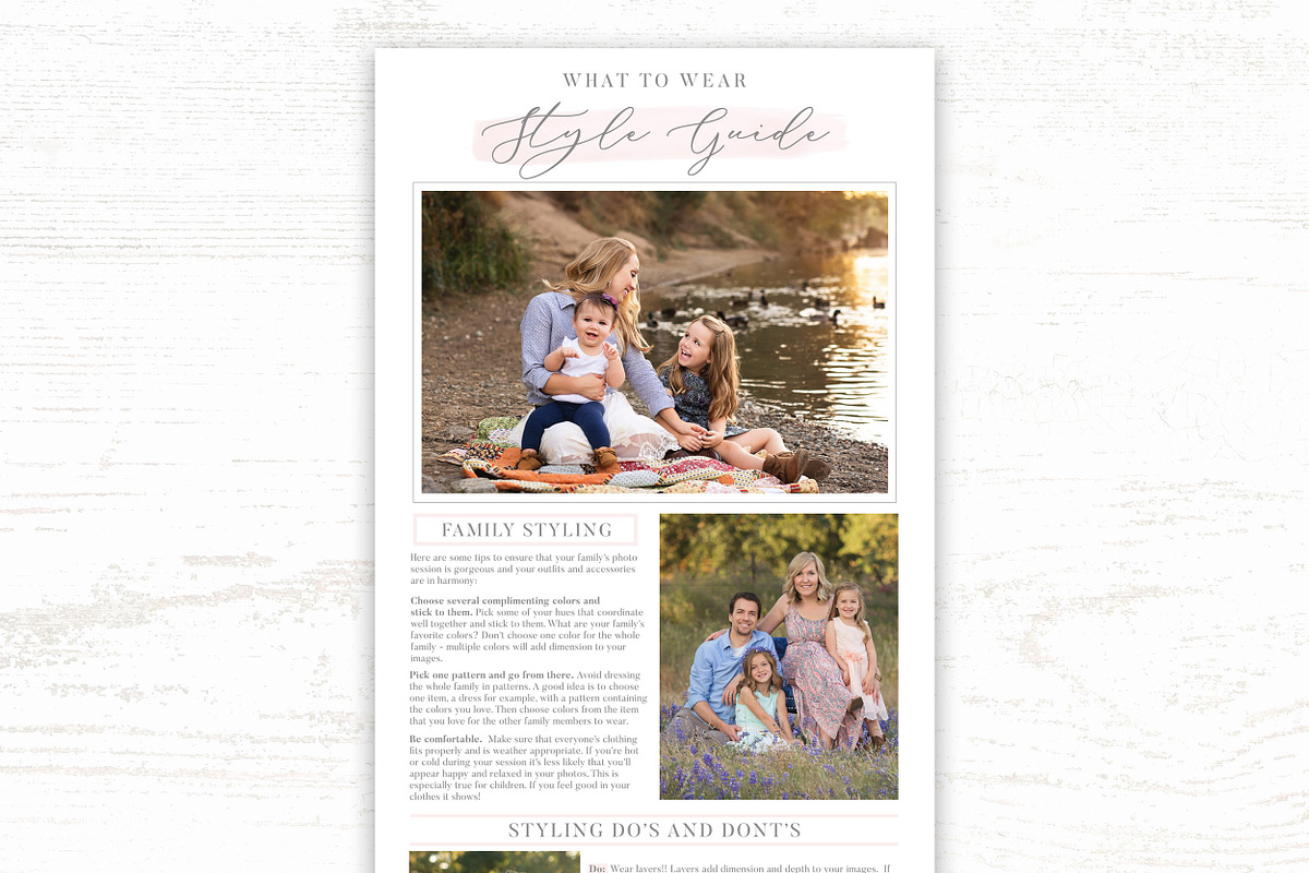 Photography Style Guide Template, an Email Template by Sweet Little Muse (Photo 2 of 3)