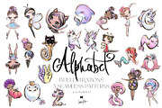 Body Alphabet Bundle, a Solid Icon by KaramfilaS (Thumbnail 1 of 8)