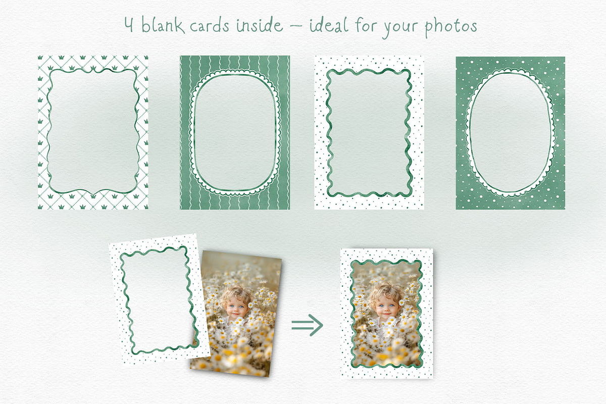 Sage Green Watercolor Bows Frames, a Background Graphic by Solo Art Original (Photo 10 of 14)