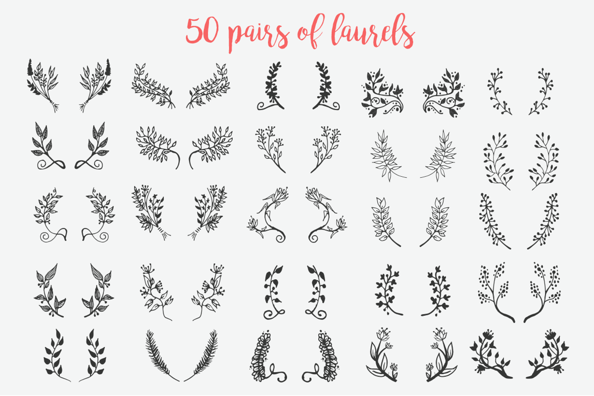 Big Hand Drawn Logo Kit, a Branding & Logo Template by Brandi Lea Designs (Photo 16 of 32)