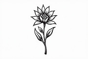 Black Floral Silhouette Set, an Illustration by balal (Thumbnail 8 of 21)