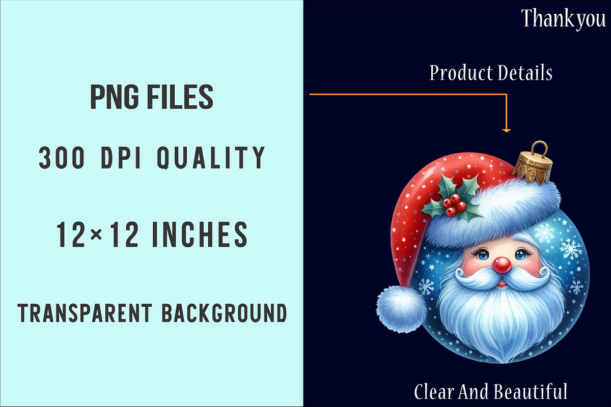 Blue Christmas Balls Clipart Bundle, an Illustration by SinaCreation (Photo 5 of 7)