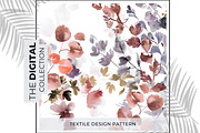 Winter Watercolor Floral pattern., a Decorative Illustration by pixel stock ( pattern ) (Thumbnail 2 of 5)
