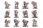 Valentine's Gnome with Flowers Clipa, an Illustration by Design Market (Thumbnail 3 of 3)