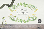 HERB BOTANIST watercolor clipart, a Decorative Illustration by Momo Studio (Thumbnail 3 of 15)