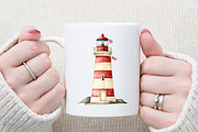 Watercolor Nautical Summer Clipart, an Illustration by Sublimation Artist (Thumbnail 5 of 6)