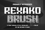 Rexako Brush, a Handwritten Font by QR Design Studio (Thumbnail 1 of 11)