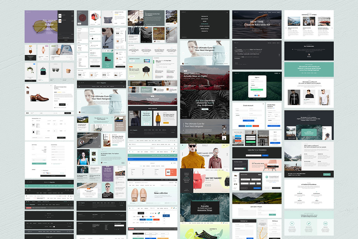 Daily UI Kit, an UI Kit Template by Creanncy (Photo 2 of 5)