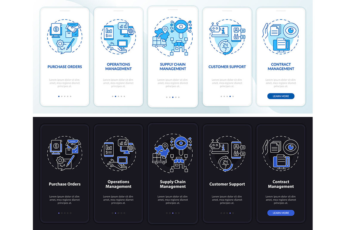 Business automation app screen, a Templates & Theme by IMG Visuals