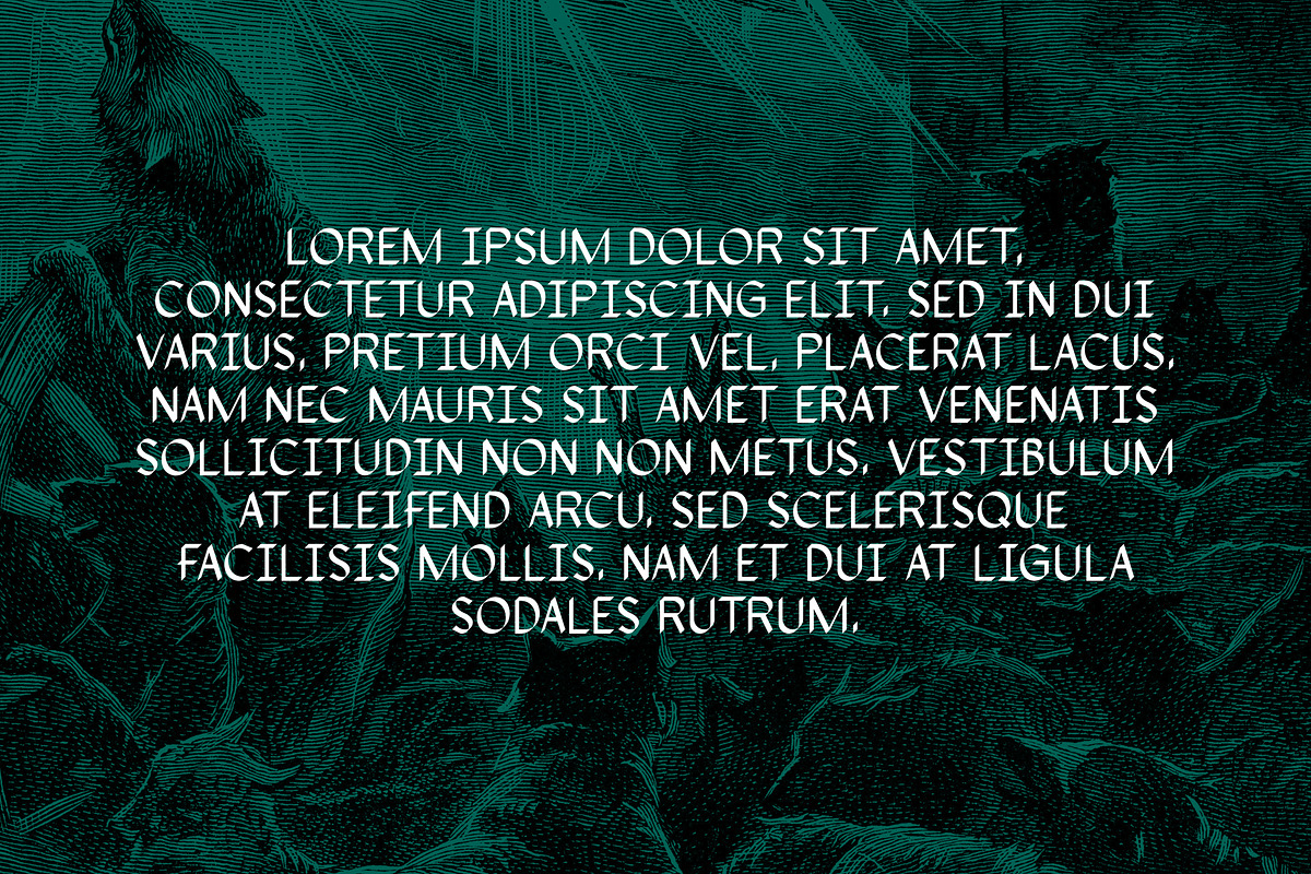 Srg-Beast of guilt display typeface preview 4