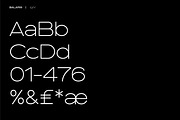 BALARM - a clean, wide sans typeface, a Sans Serif Font by Catkie - Digital Art (Thumbnail 9 of 14)