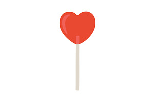 Cartoon groovy valentine heart, a Texture Illustration by Nadzin