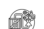 40 Small Business Icon Set, an Outline Icon by adenpinkstore (Thumbnail 2 of 13)