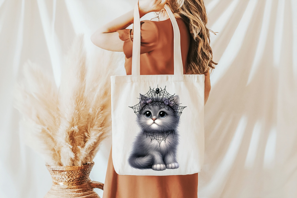 Whimsical Halloween Cat Clipart, an Illustration by Pixels.Craft (Photo 6 of 7)