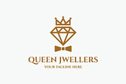 Queen Jewelers Diamond Logo, a Branding & Logo Template by Creattlle (Thumbnail 1 of 3)