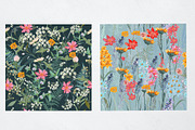 Floral delight vector patterns set, a Pattern Graphic by FleurArt (Thumbnail 7 of 13)