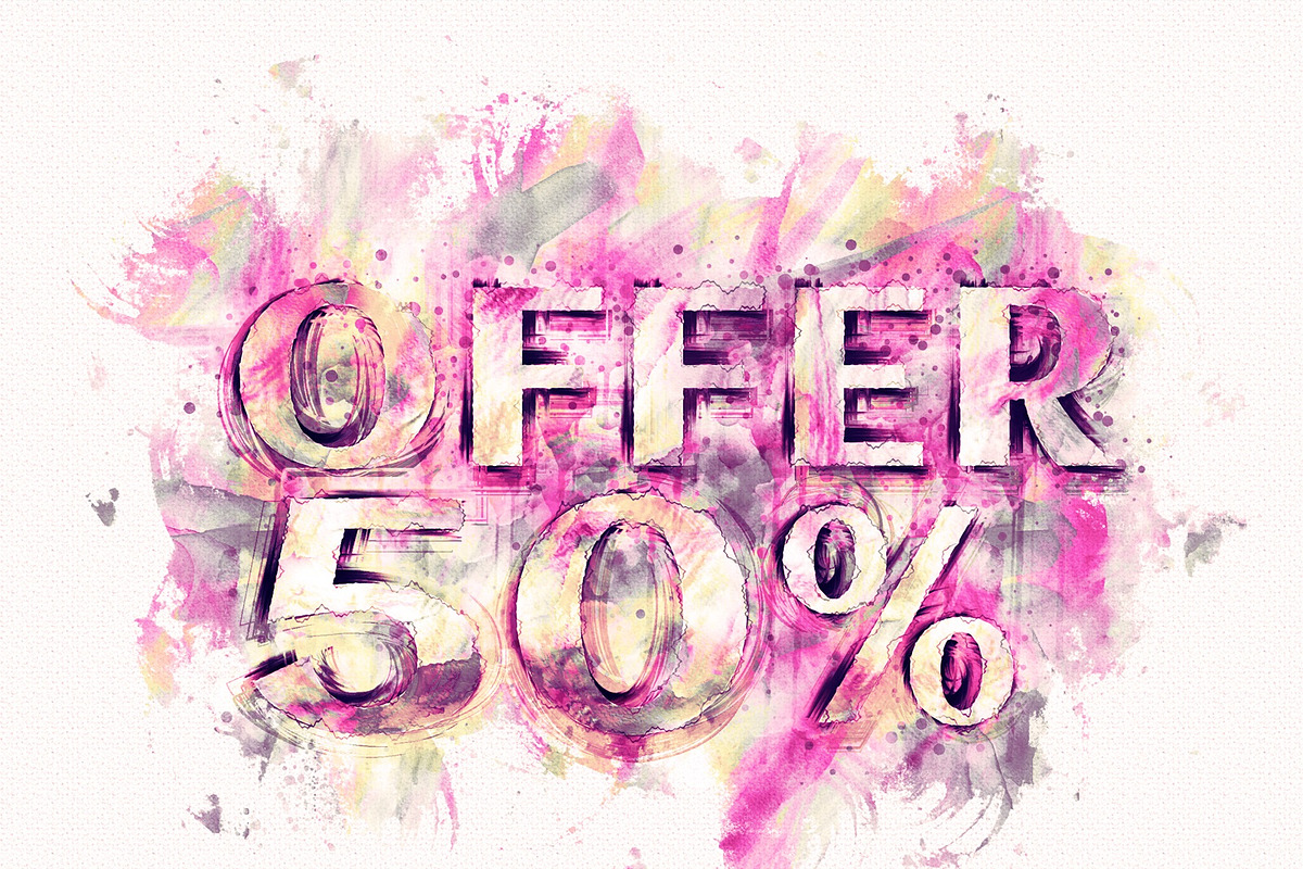 Watercolor Text Paint Plugin, an Action Add-On by MRI STUDIO (Photo 7 of 20)