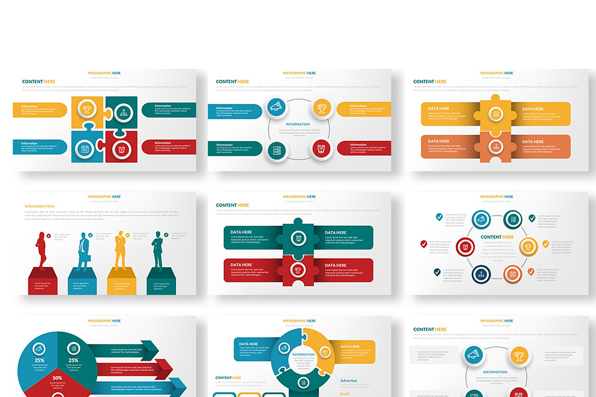 Infographics Powerpoint Presentation, a Presentation Template by Graphicgo (Photo 3 of 16)