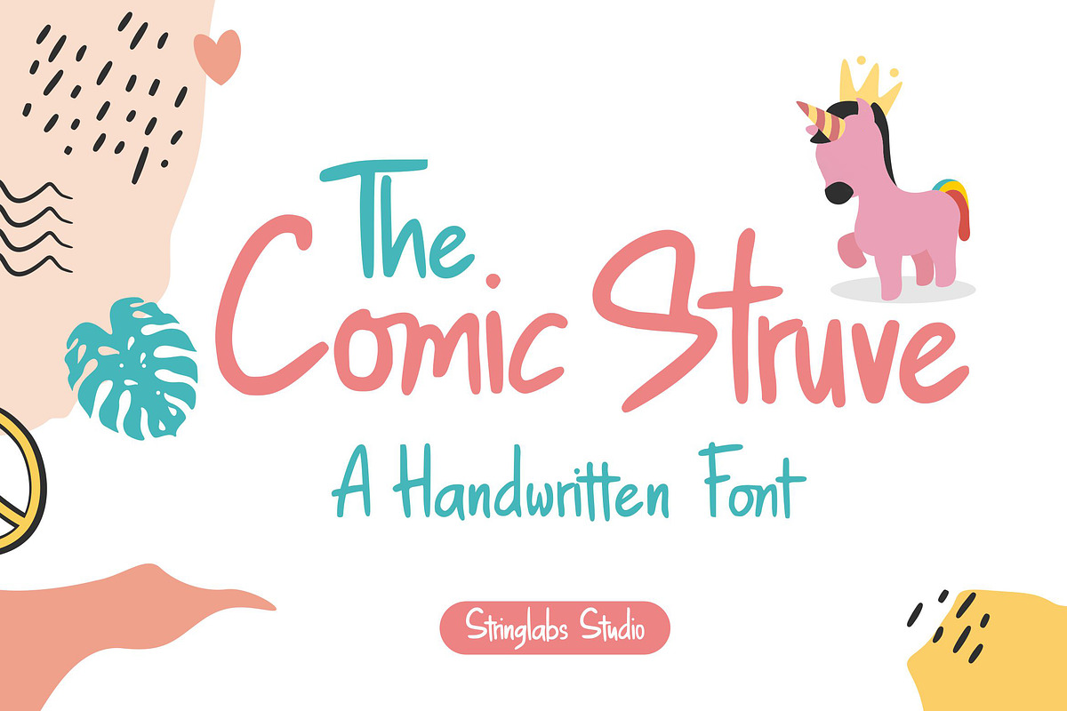 The Comic Struve - Playful Kids Font, a Handwritten Font by StringLabs (Photo 1 of 4)