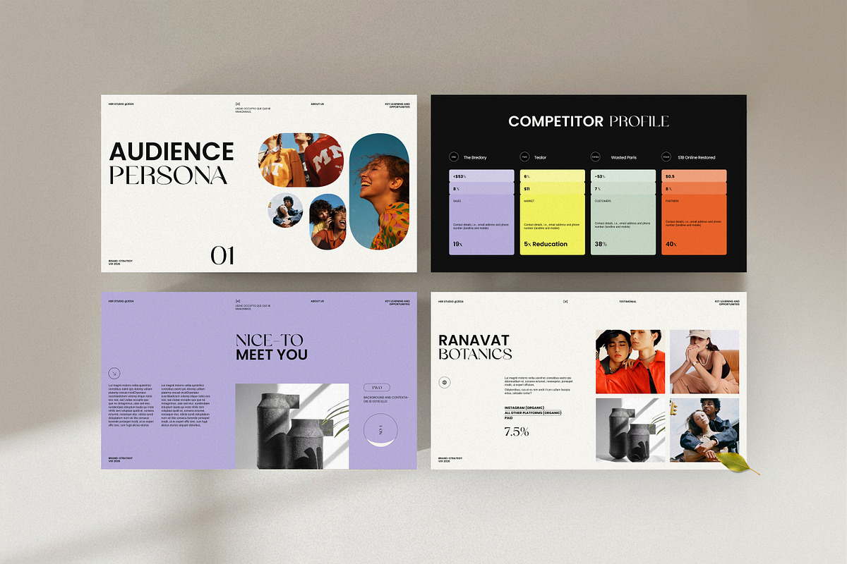 Brand Strategy Template, a Presentation Template by S A N D Y (Photo 3 of 9)