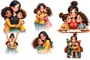 Teacher and Students Clipart Bundle, a Graphic by Design Forest (Thumbnail 2 of 6)