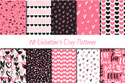 Valentine's day patterns collection, a Pattern Graphic by Cozy pattern shop (Thumbnail 1 of 4)