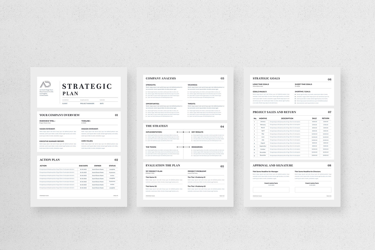 Strategic Plan | MS Word & Indesign, a Stationery Template by design_hut (Photo 2 of 7)