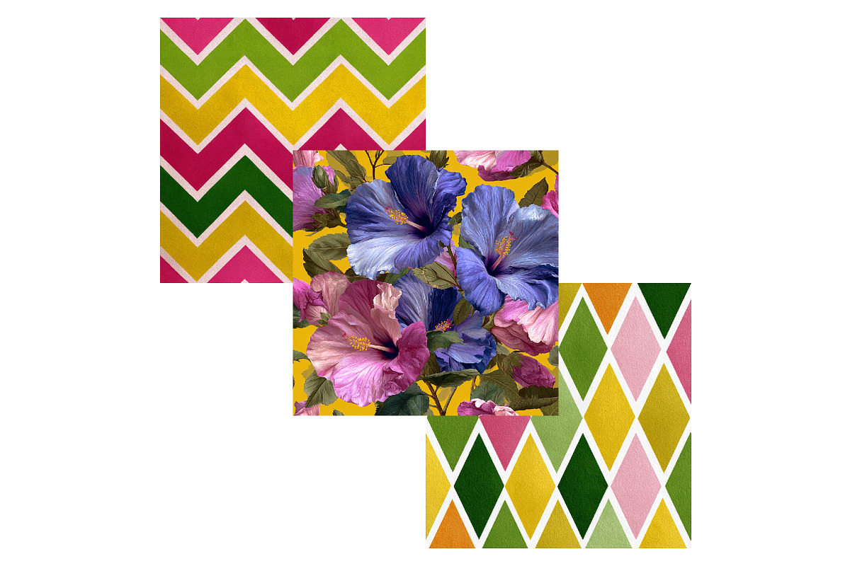 Pink Flamingo Tropical Digital Paper, a Pattern Graphic by CitraGraphics (Photo 4 of 5)