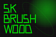 SK Brushwood — Geometric Font