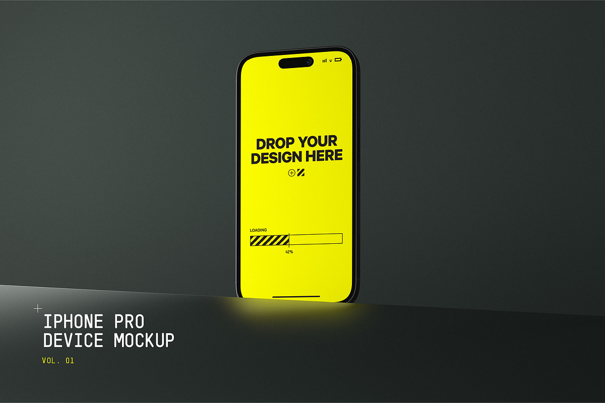 iPhone 14 Pro Mockup, an iPhone Mockup by HAZARD MOCKUPS (Photo 1 of 9)