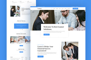 Loaner - Loan Company HTML Template, a HTML Template by TemplatesJungle