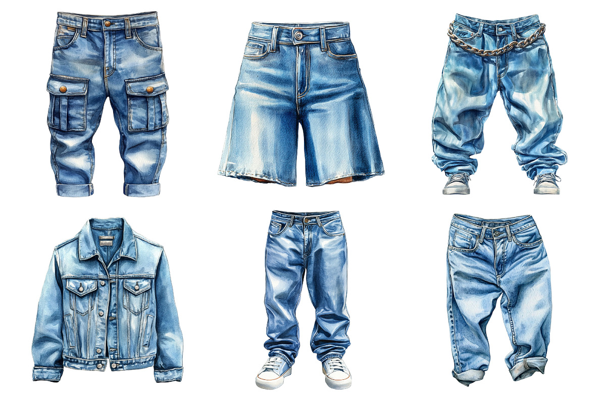 Beautiful Jeans Sublimation Bundle, an Illustration by Daily.Designs (Photo 5 of 5)