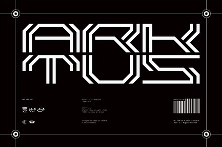 NCL Arktus Font Family, a Sans Serif Font by Enxyclo Studio
