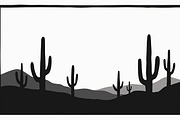 Wild Desert Cactus Scene Set, an Illustration by Creativeshirt (Thumbnail 7 of 15)