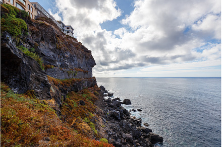 Seascape with blue sky, smooth water, a Nature Photo by serkum